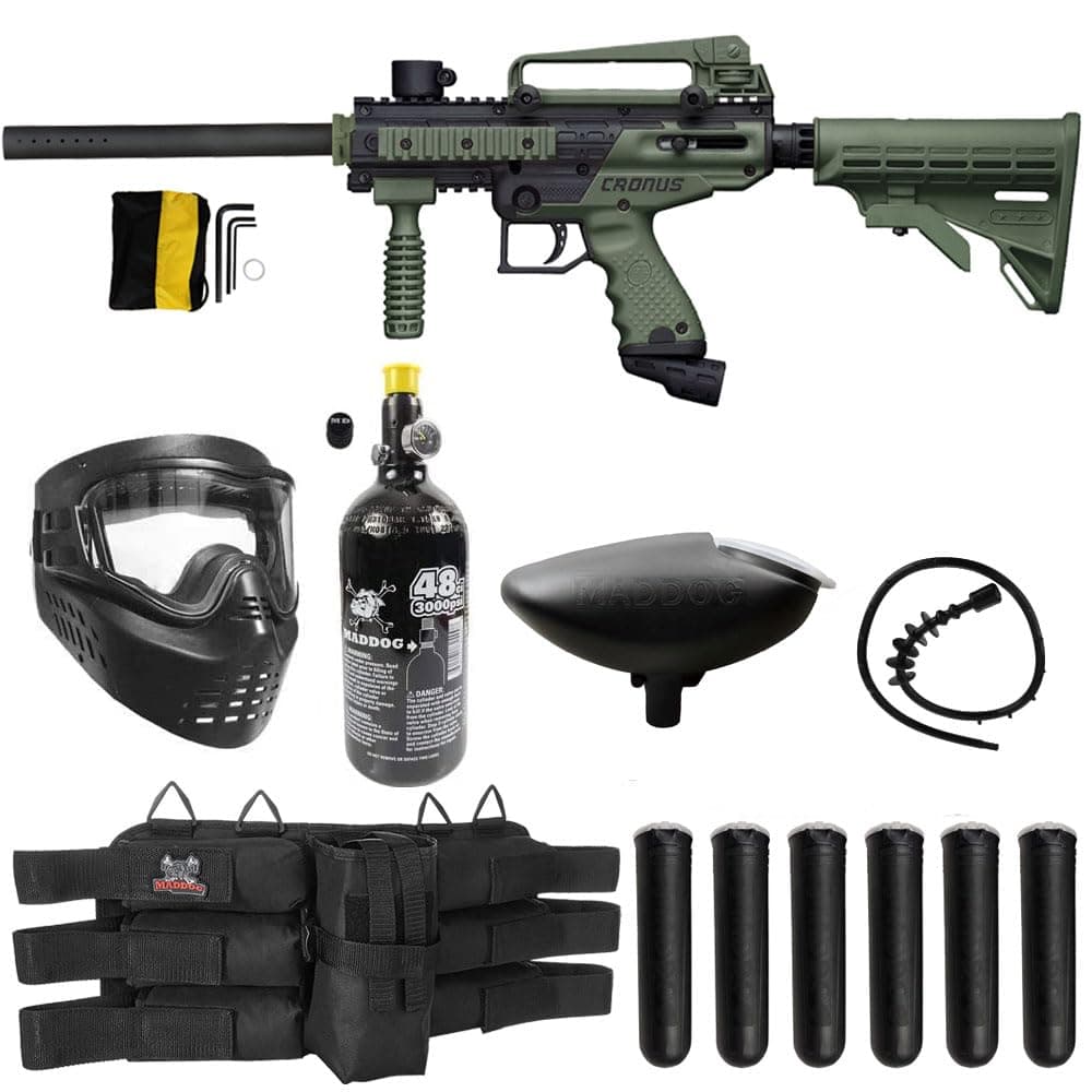 Tippmann Cronus Tactical Titanium Paintball Gun Marker Starter Package