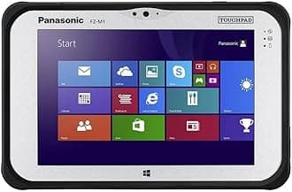 Panasonic Toughpad FZ-M1 MK2, 7 Inch WXGA 10-Pt MultiTouch, Intel Core m5-6Y57 1.10GHz, 8GB, 256GB SSD, 4G LTE, Barcode Reader, Webcam, Windows 10 Pro (Renewed)