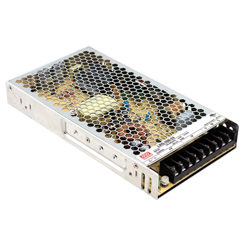 LRS-200-12 Switching Power Supply, Single Output, 12V, 17A, 200W, 8.5" L x 4.5" W x 1.2" H