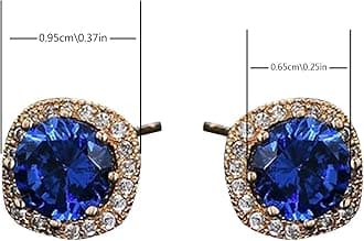 Diamond Earrings for Women 2025 Trendy 925 Silver Hypoallergenic Colorful Earrings Wedding Jewelry Birthday Gifts for Her