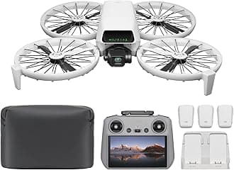 DJIFlip Fly More Combo With RC 2 Screen Remote Controller, 4K UHD Camera Drone for Adults, Palm Takeoff, 3 Batteries for 93-Min Flight Time, MOIAT Certified-UAE Version with Official Warranty Support
