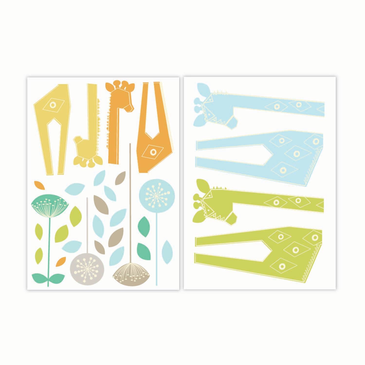 Lolli Living Zig Zag Zoo Wall Decals