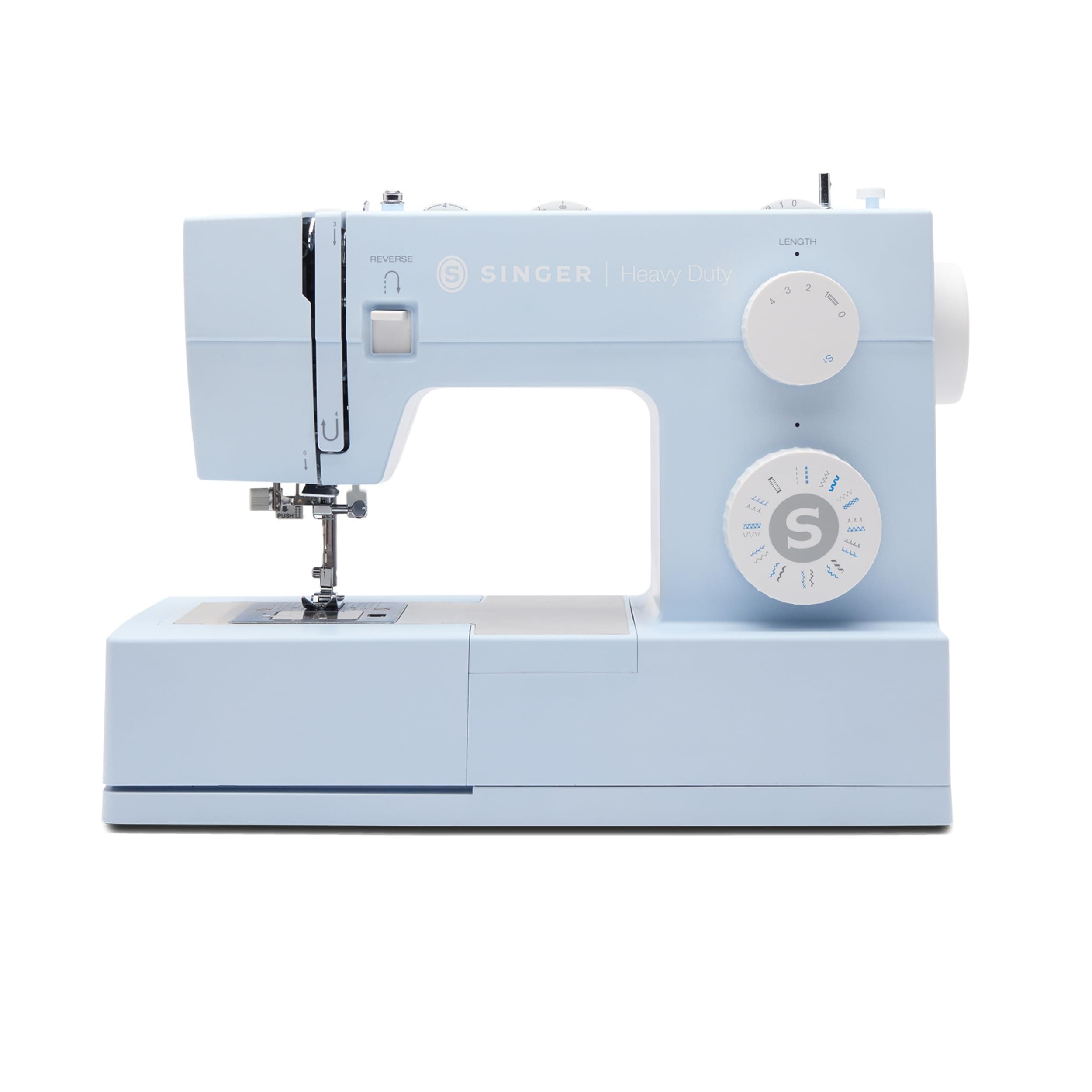 Heavy Duty 4423 Meltwater Blue High Speed Sewing Machine with Accessory Kit | Strong Motor With Enhanced Piercing Power, 97 Stitch Applications, Full Metal frame, 1-step Buttonhole & LED Light