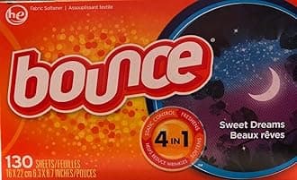 BounceSweet Dreams Fabric Softener Dryer Sheets, 130 Count
