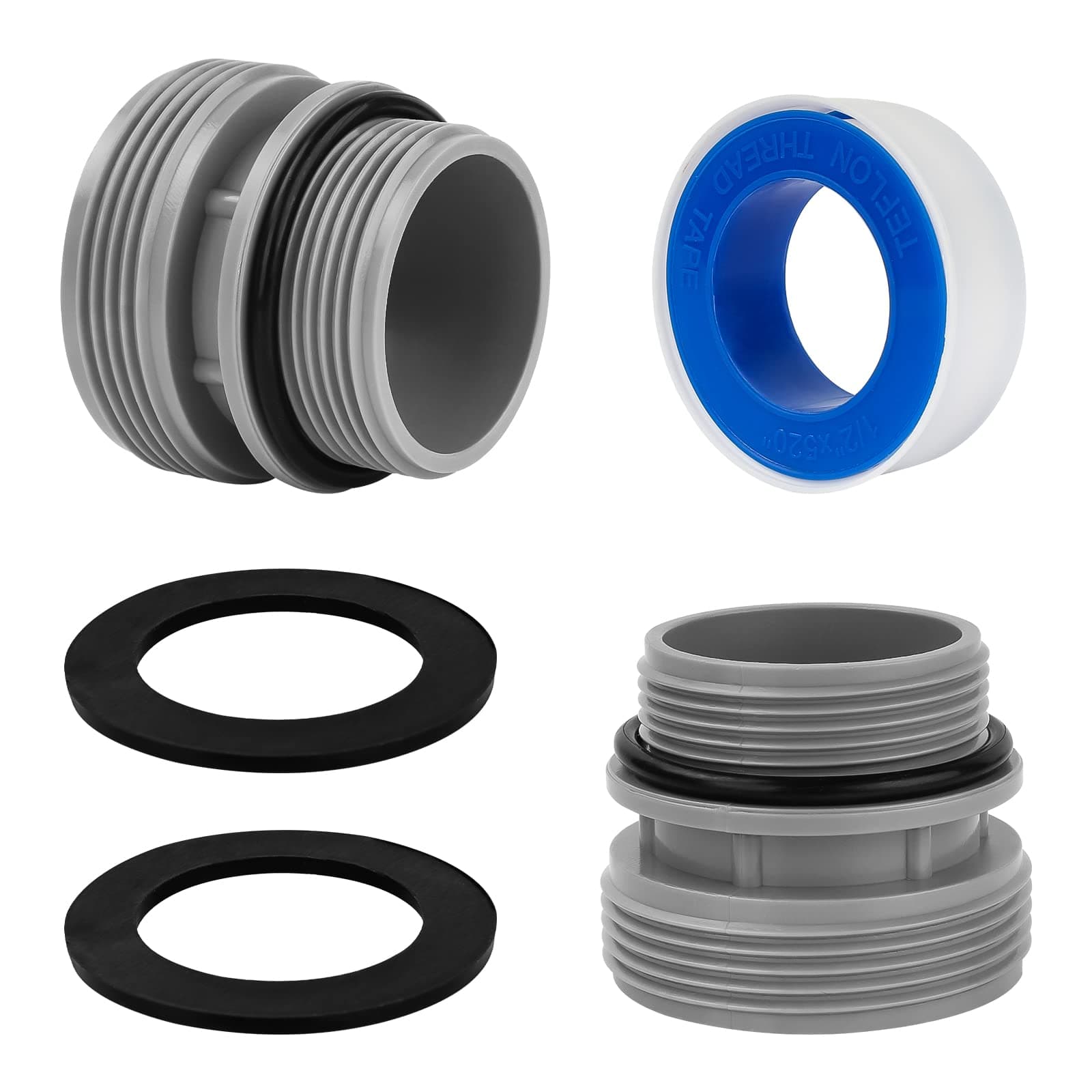 ArrogantF 4560 40mm to 1 1/2 Inch Conversion Kit Compatible With Hayward Pump for Coleman and Intex Pool Hose, Above Ground Pools Part