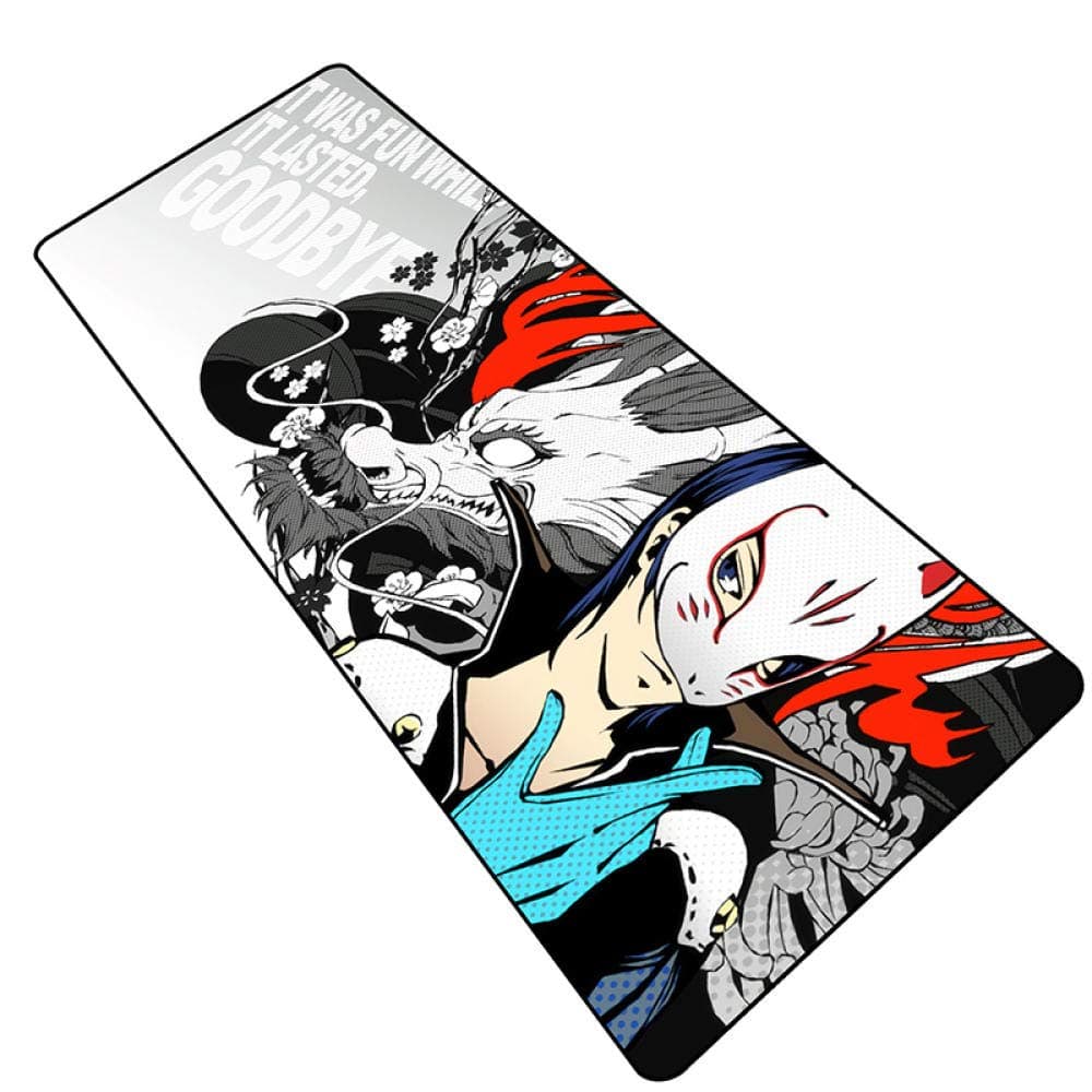Gaming Mouse Pad Anime Persona 5 Improve Speed Mouse Pads Non-Slip Rubber Durable Mouse Mat Stitched Edges 800X400X3Mm