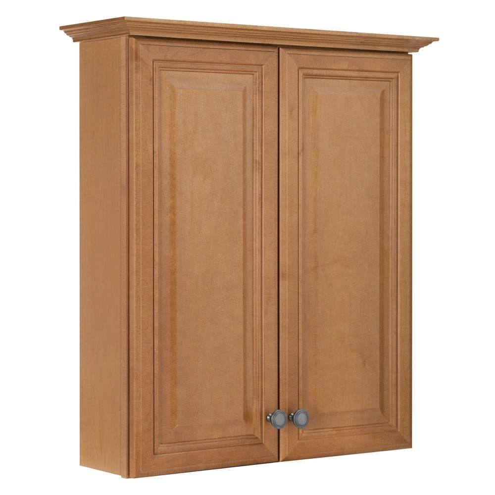 American Classics by RSI TTCY-CHR Cambria 25-1/2-Inch Maple Bath Storage Cabinet, Harvest