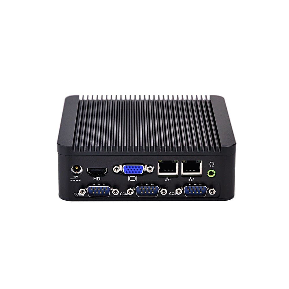 Ultra Low Power Mini Pc Mi19B Intel Baytrail J1900 2.0Ghz Quad Core 4*Com,Hdmi,Vga,Using Pos Systerm,Ipc, X86 Mini Pc Linux (2Gb Ram/8Gb Ssd)