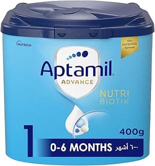 Aptamil Advance 1 Infant Formula Milk From 0-6 Months, Easy To Use Pack, 400g