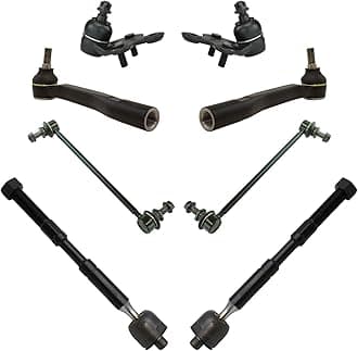 Front Steering and Suspension Kit Tie Rods Ball Joints Sway Bar Links Compatible with 2011-2020 Toyota Sienna