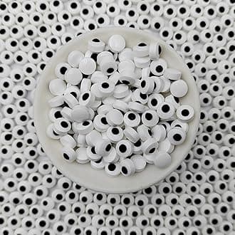 Edible Candy Eyeballs Eye Sprinkles for Cake Decorating, 7 mm Mini Eyeballs Sprinkles for Halloween Cupcake Toppers Baking Cookie Ice Cream Decorations Christmas Supplies