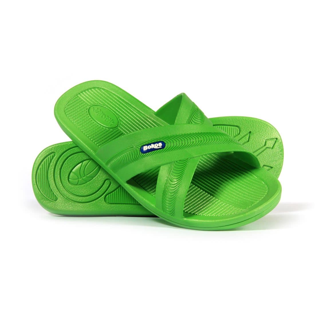 Bokos Men's One-Piece Rubber Athletic Slide Sandals