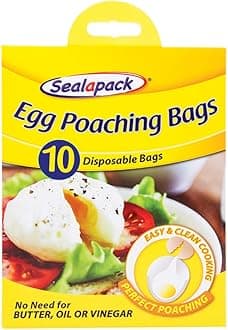 Unknown 20 x Egg Poaching Bags - Plastic, Poach, Egg Poaching Accessory, Fuel, SOLID_FIRE_FUEL, Bagged Wood