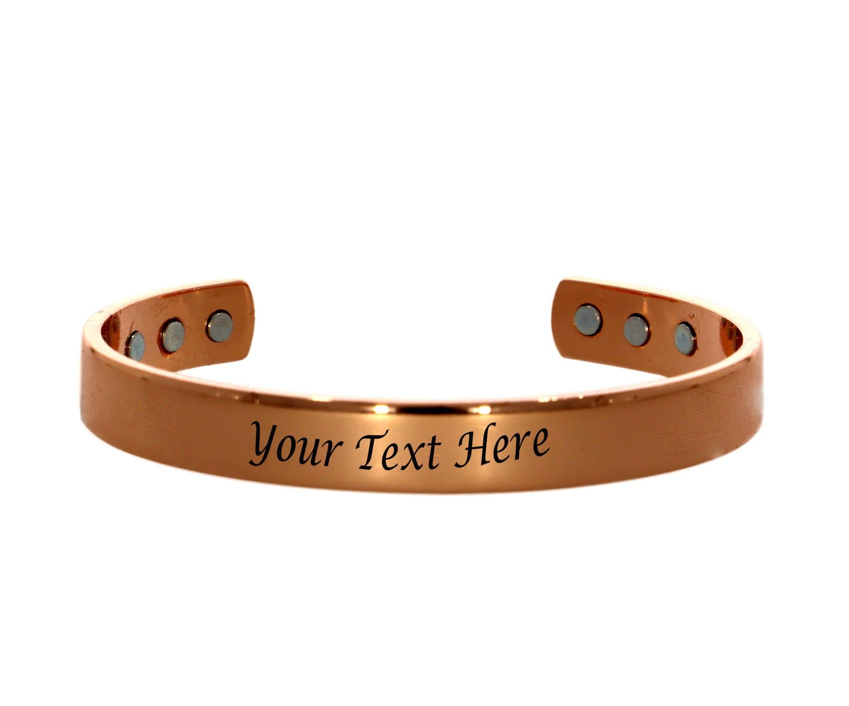 Kedar Personalized Engraved Pure Copper Magnet Energy Health Open Bangle Magnetic Health Bracelet Bio Healthy Healing