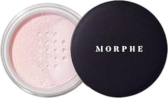 Morphe Bake & Set Setting Powder - Lightweight, Talc-Free Finishing Powder for Face Makeup with a Soft, Natural Finish - Minimizes Shine for Up to 24HR - Brightening Pink (0.31 oz)