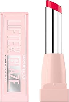 New York Lifter Glaze High Shine Lip Oil Balm, Sheer Pink Plumping Gloss with Hyaluronic Acid, Non-Sticky 24HR Hydrating Lip Treatment, Shade: Cherry Swirl