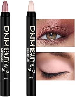 evpct 2Pcs Cream Eyeshadow Sticks Set for Eyes Waterproof, Sand Rose Shimmer Desert Matte Eye shadow Stick Pencil Pen Bulk sombras en crema para ojos 27+28