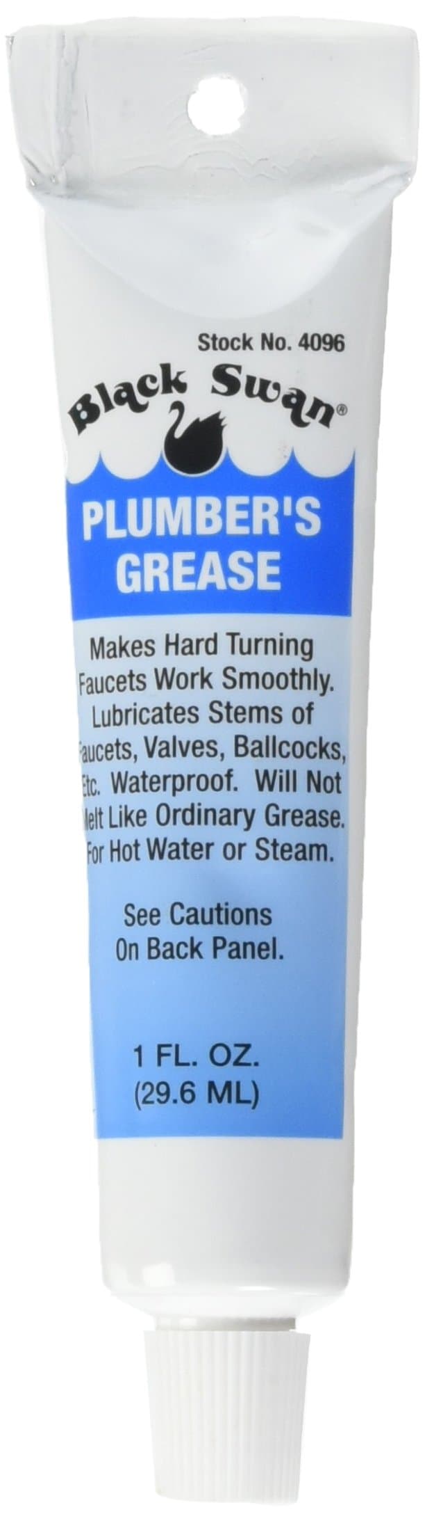 Black Swan PGTUP2 Plumbers Grease, Black, 1 oz