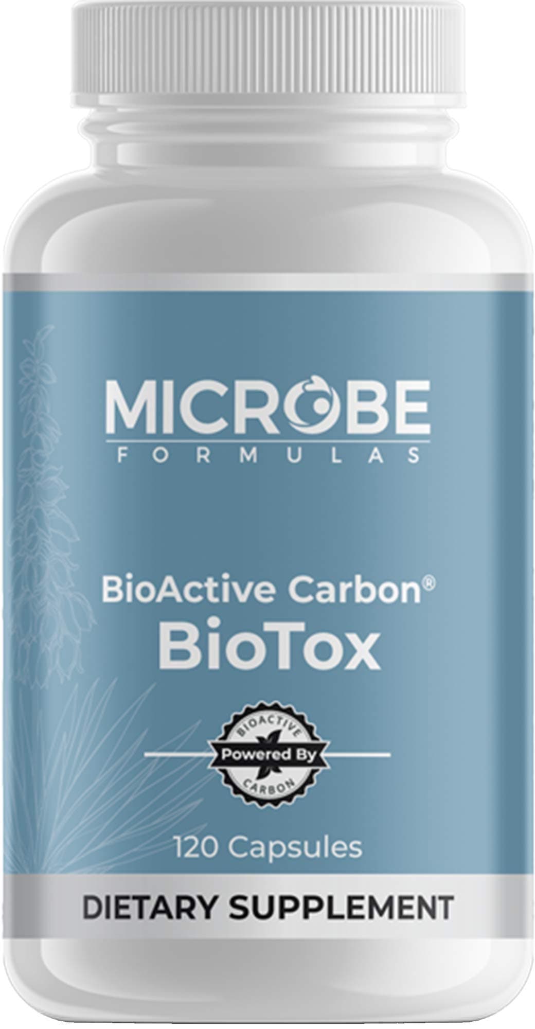 Microbe Formulas: BioActive Carbon BioTox - Vegan Immune Support and Detox Supplement with Amino Acids, Polyelectrolytes and Polysaccharides - 120 Capsules - No Gluten, GMO, Fillers or Additives