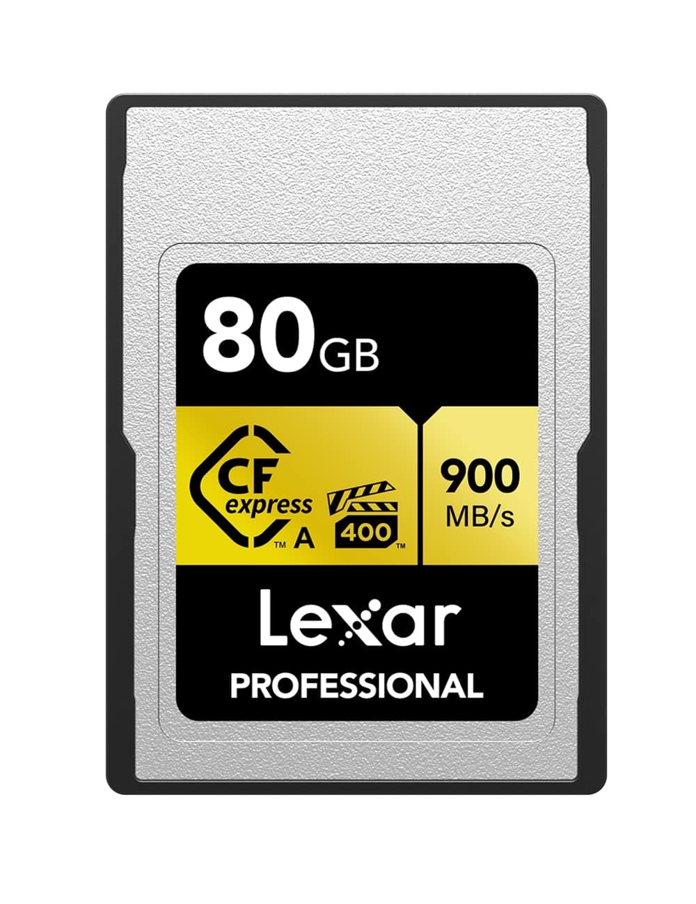 Lexar Professional 80GB CFexpress Type A Gold Series Memory Card, Up to 900MB/s Read, Cinema-Quality 8K Video, Rated VPG 400 (LCAGOLD080G-RNENG)