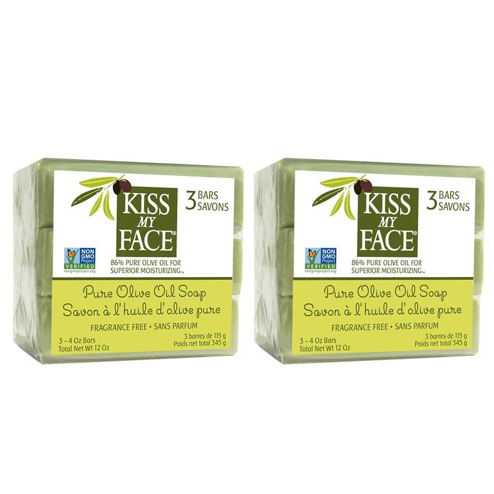 Kiss My Face Pure Olive Oil Bar Soap 4 Oz 6 Pack 4 Ounce