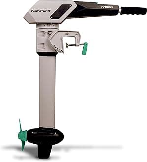 Newport NT300 Electric Outboard Motor - 3HP 1300W Brushless Direct Drive, 66-Mile Range, Ultra-Quiet, Maintenance-Free, Adjustable Shaft Length, Portable, Digital Throttle with LCD Display