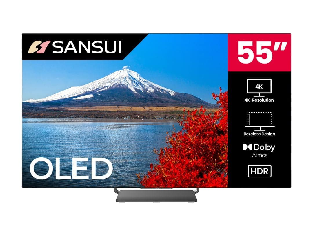 - 55" OLED 4K Ultra HD Smart TV with 120Hz Refresh Rate, AI-Powered Karaoke, Dolby Vision, Dolby Atmos, Google TV