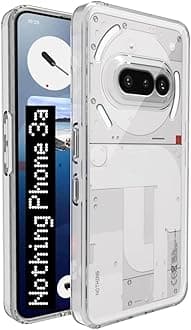 Transparent Back Cover Case for Nothing Phone 3a 5G | Raised Bumps for Full Device & Camera Protection Shockproof TPU Silicone Back Case Mobile Cover – Transparent