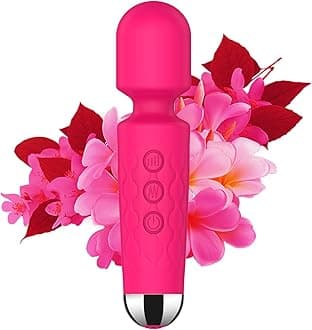Portable Cordless Body Muscle Massager Multiple Speeds and Modes Neck Relief Waterproof (Rose)