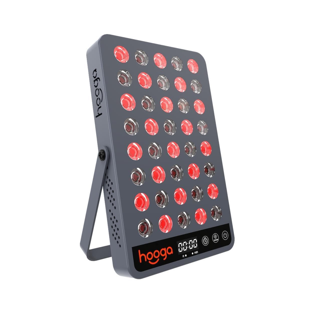 - Hooga Red Light Therapy Panel Device – 660nm Red & 850nm Near Infrared Light Therapy, LED Light Therapy Lamp for Face & Body, 40 LEDs, Timer, Adjustable Stand – HG200