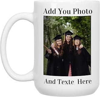 Personalised Mug with Photo Custom Coffee Mug with Picture Personalised Coffee Mugs with Name 15oz Double Side Custom Mug Novelty Custom Gift for Him Or Her