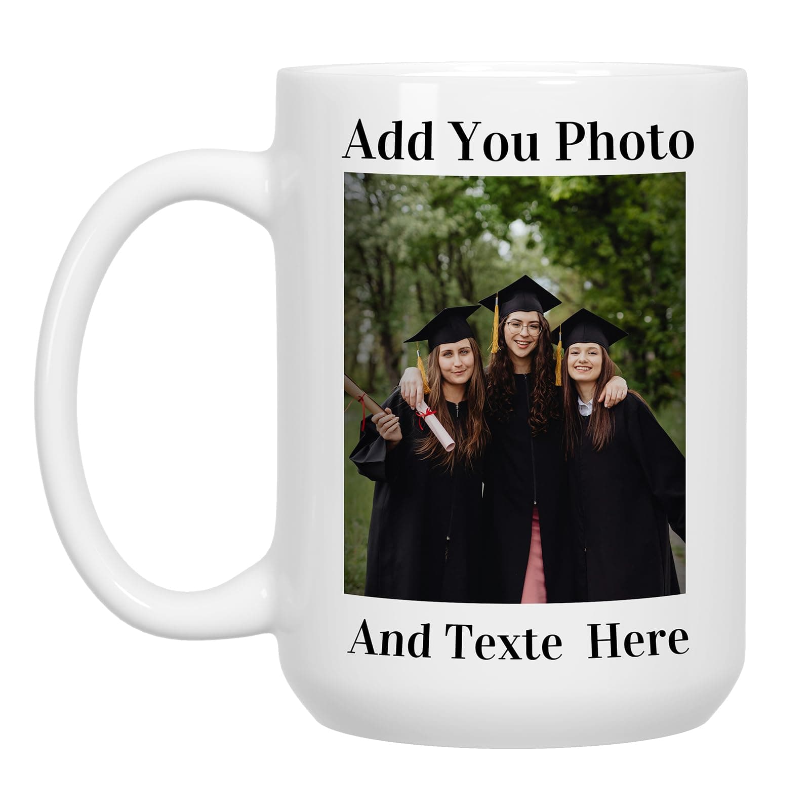 Custom Mug with Photo Personalized Coffee Mug with Picture Custom Coffee Mugs With Name 15oz Double Side Custom Mug Novelty Customized Gifts for Men and Women