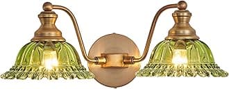 Green 2 Light Vanity Light Bathroom Light Vintage Bathroom Light Fixtures