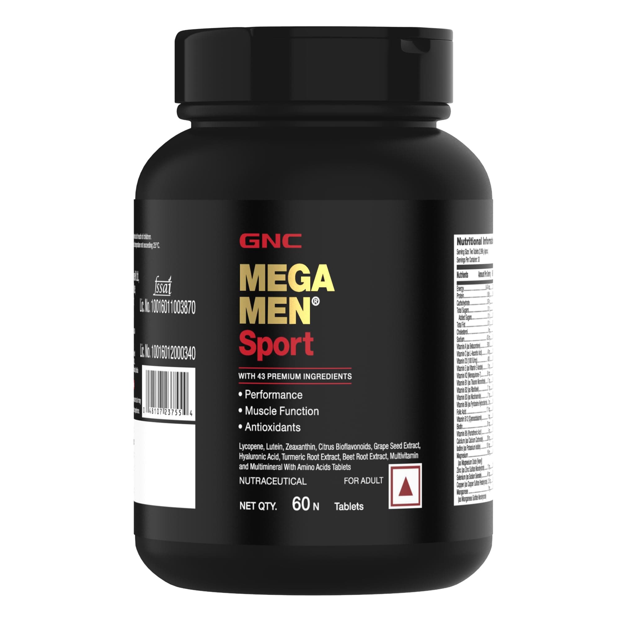 - Mega Men Sport Multivitamin for Men | 60 Tablets | 43 Premium Ingredients | Boosts Muscle Performance | Antioxidant Rich | Supports Prostate Health | Protects Heart & Vision | Formulated In USA
