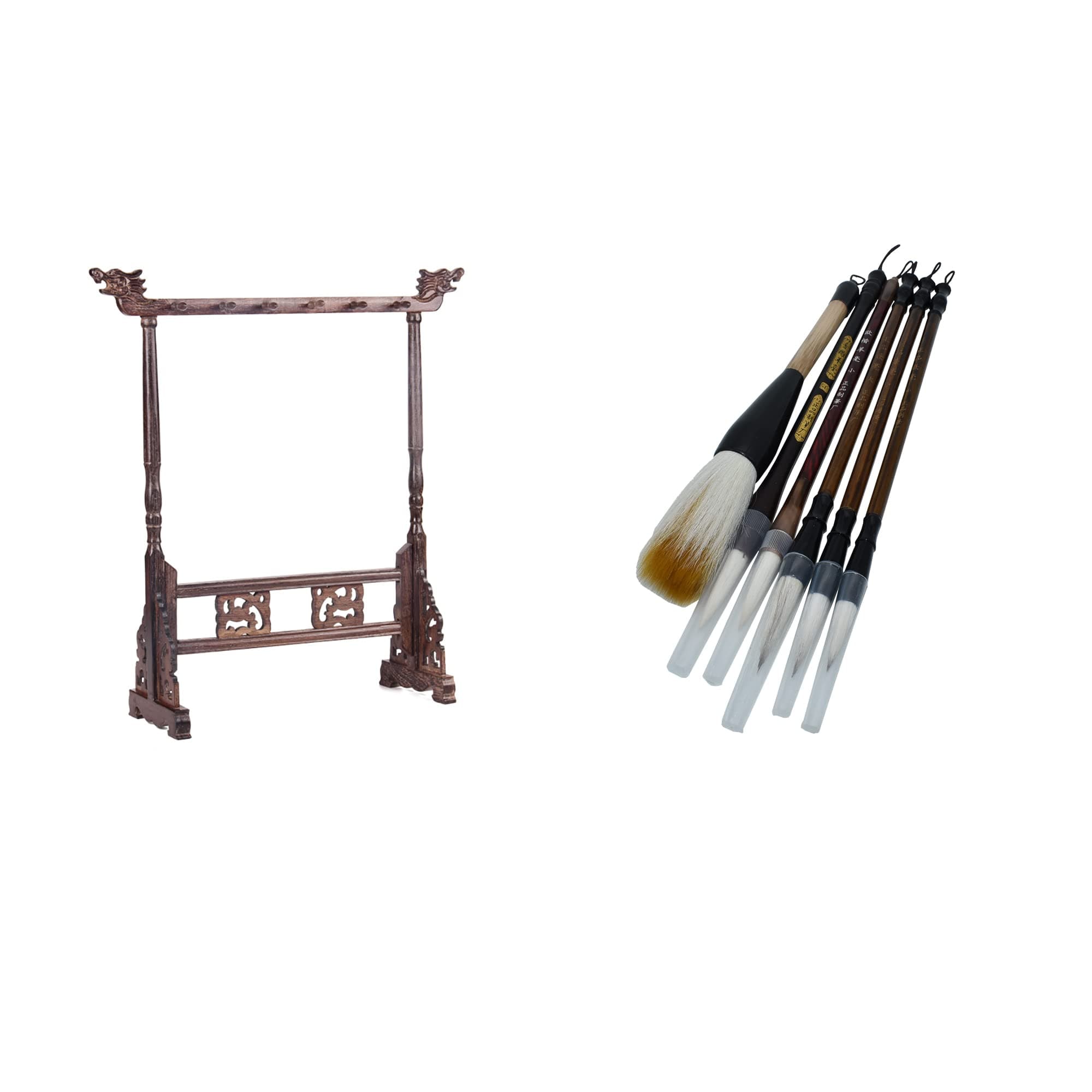 BCQLI 1 Brush Holder That can Hang 12 Brushes to Protect the Nibs, Set Includes 6 Brushes