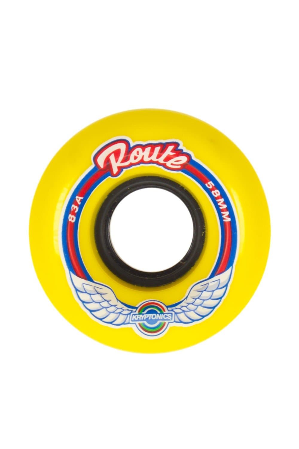 Kryptonic Route 58mm 78A Skateboard Wheels, Yellow