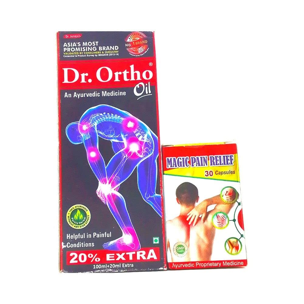 Ayurvedic Magic Capsules and Dr. Ortho Oil (combo pack)
