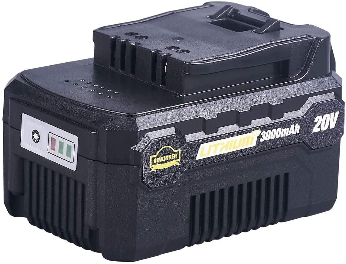 DEWINNERli-ion Battery, 3000 mAh for all DEWINNER Powertools. Fit 2.0 Ah Jigsaw Multi-tool Hedge Cutter Etc.