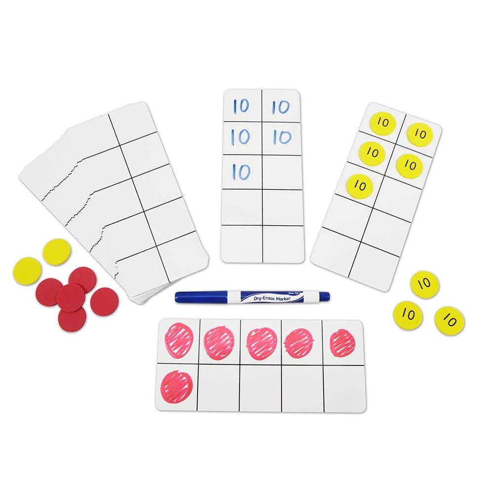 EAI Education Ten Frame Blank Cards - Set of 25