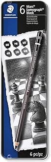 Staedtler Mars Lumograph Artists Pencils - Pack of 6