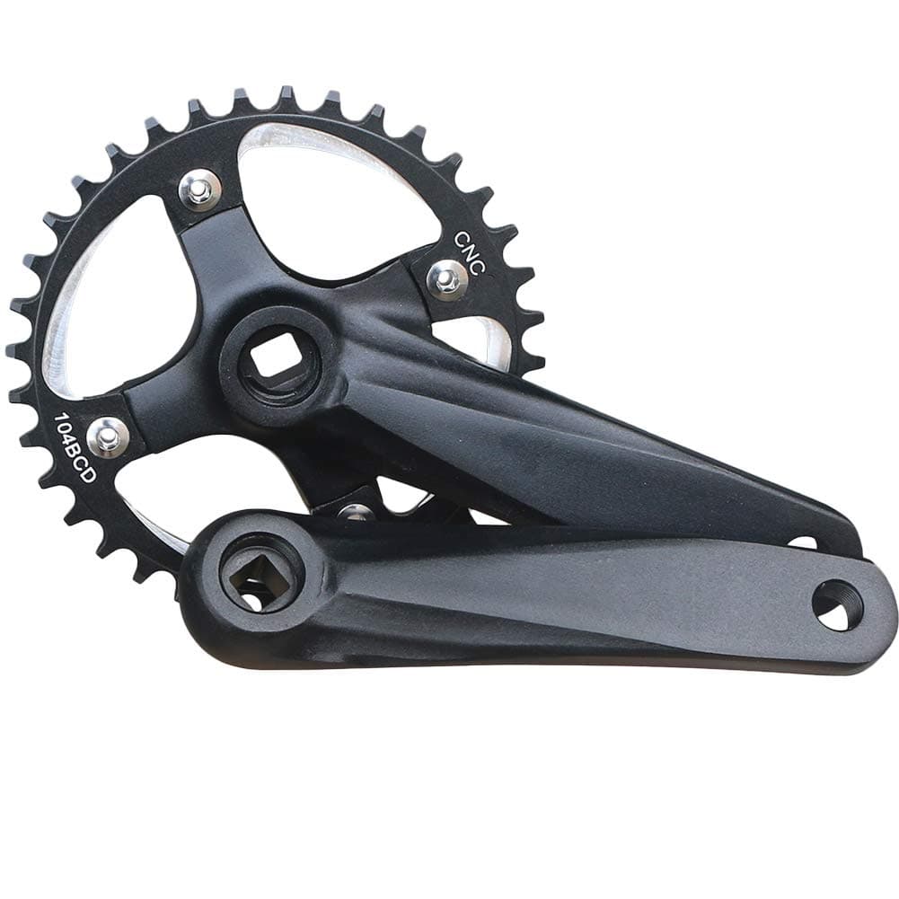 MTB Crank Arm Set 104 BCD Square Taper Mountain Bike Crankset 152mm 165mm 170mm