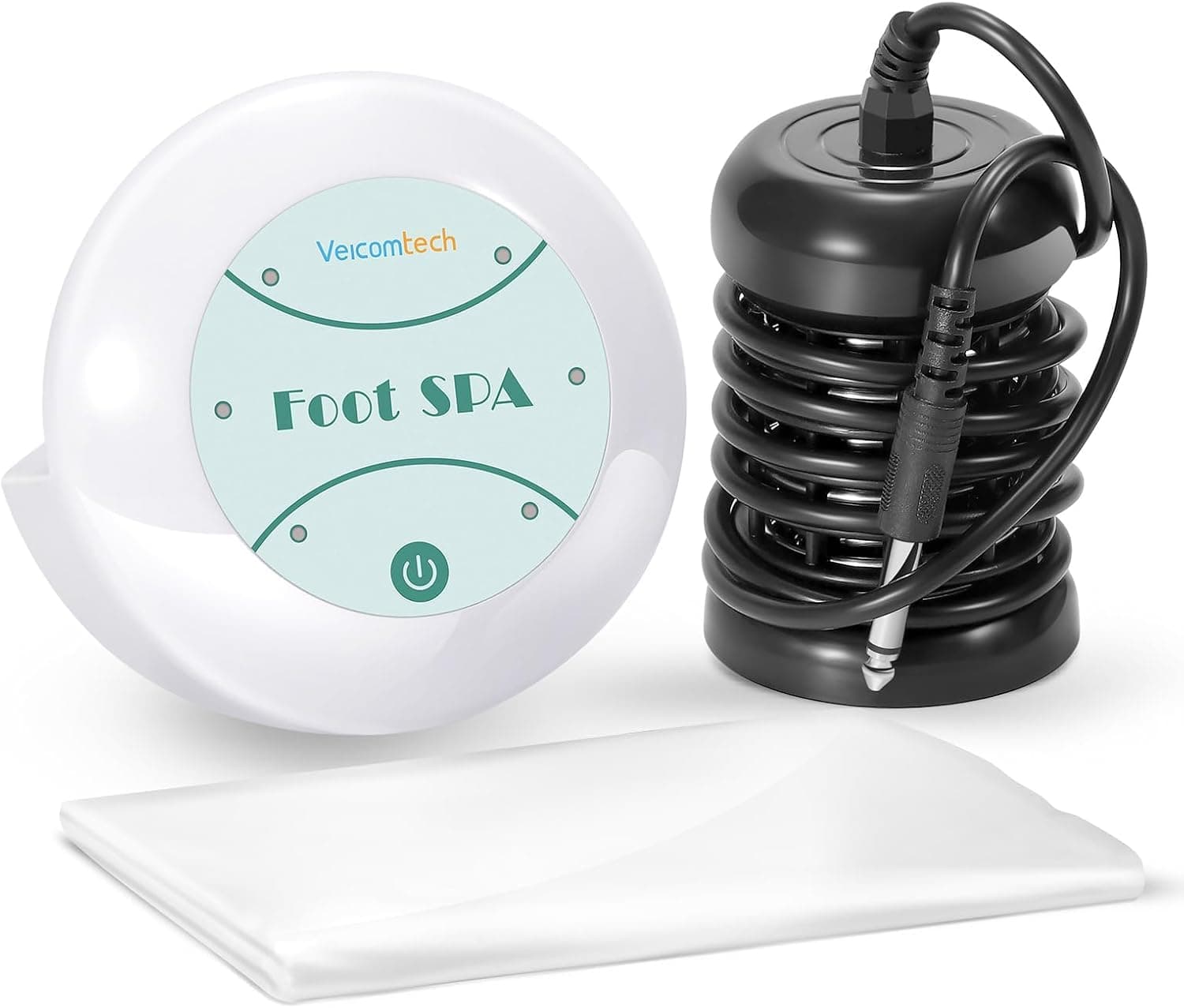 veicomtech Ionic Detox Foot Bath Machine, Foot Detox Mahine Ion Cleanse Machine for Home Use Beauty Club Salon, Regain Health & Vitality with 5 Liners （Tub Not Include）