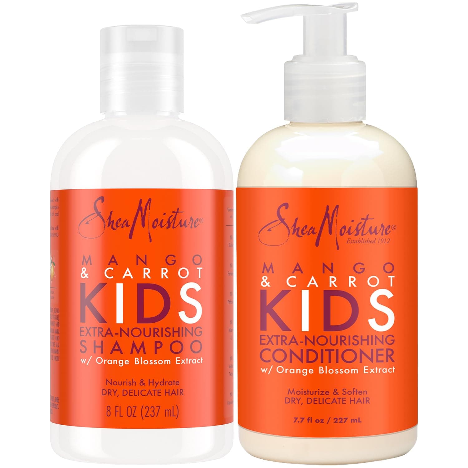 Shea Moisture Mango & Carrot Kids Shampoo and Conditioner Set