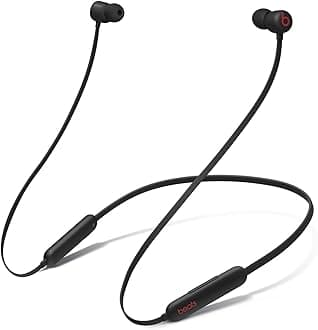 Flex - Wireless in Ear Earphones, 12 Hours of Battery Life, 10 min Fast Charge for 1.5H, Apple W1 Chip, Magnetic Earbuds, Class 1 Bluetooth, Built-in Microphone - Black