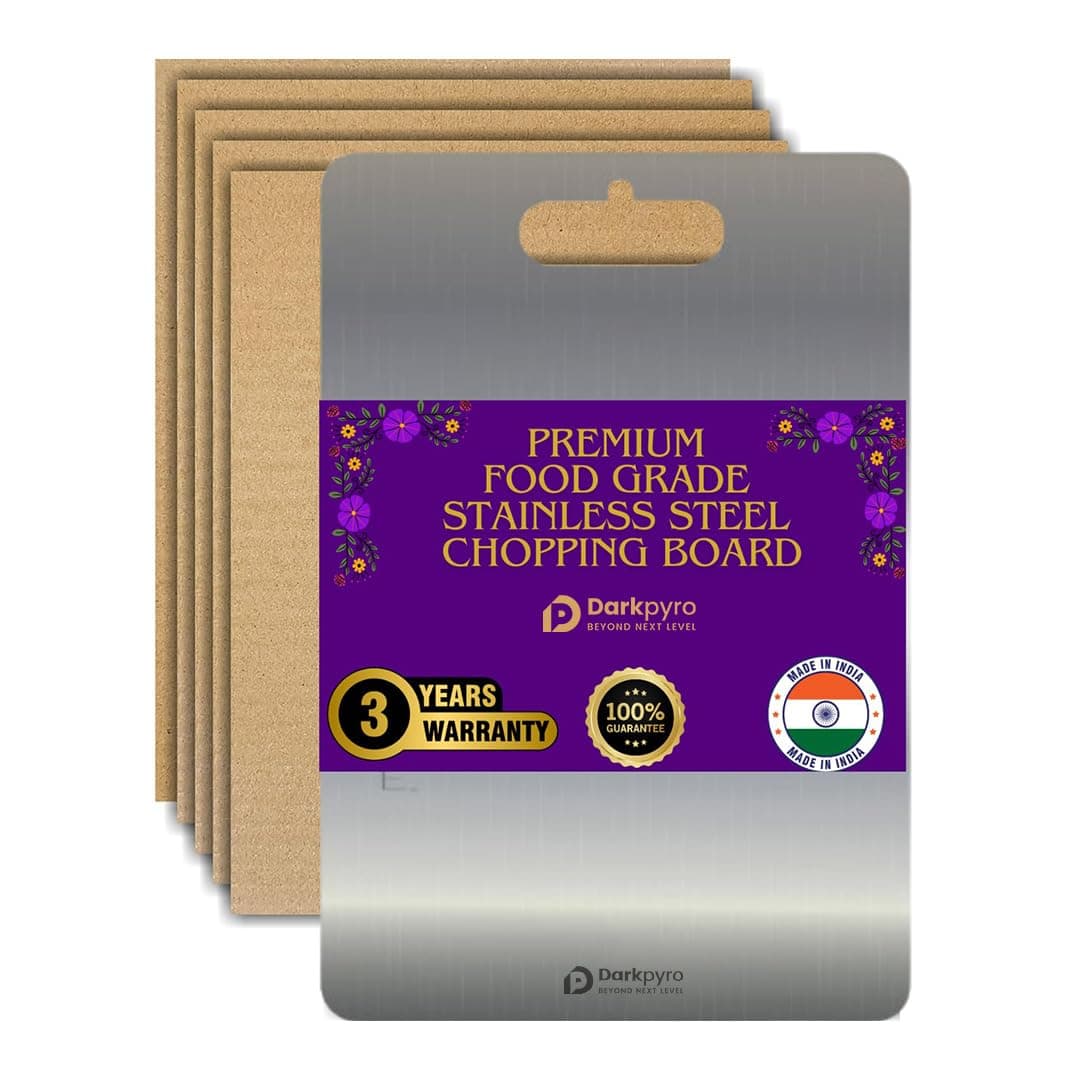 Darkpyro Stainless Steel Chopping Board,Vegetable and Fruit Cutting Board Pack of 1