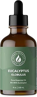 Aroma Country 100% Pure Eucalyptus Essential Oil – Organic & Undiluted Diffuser Oil, Humidifier, Steam Room & Shower Aromatherapy – Natural, Therapeutic Grade Oil for Skin, Sauna, & Home (4 Fl. oz)