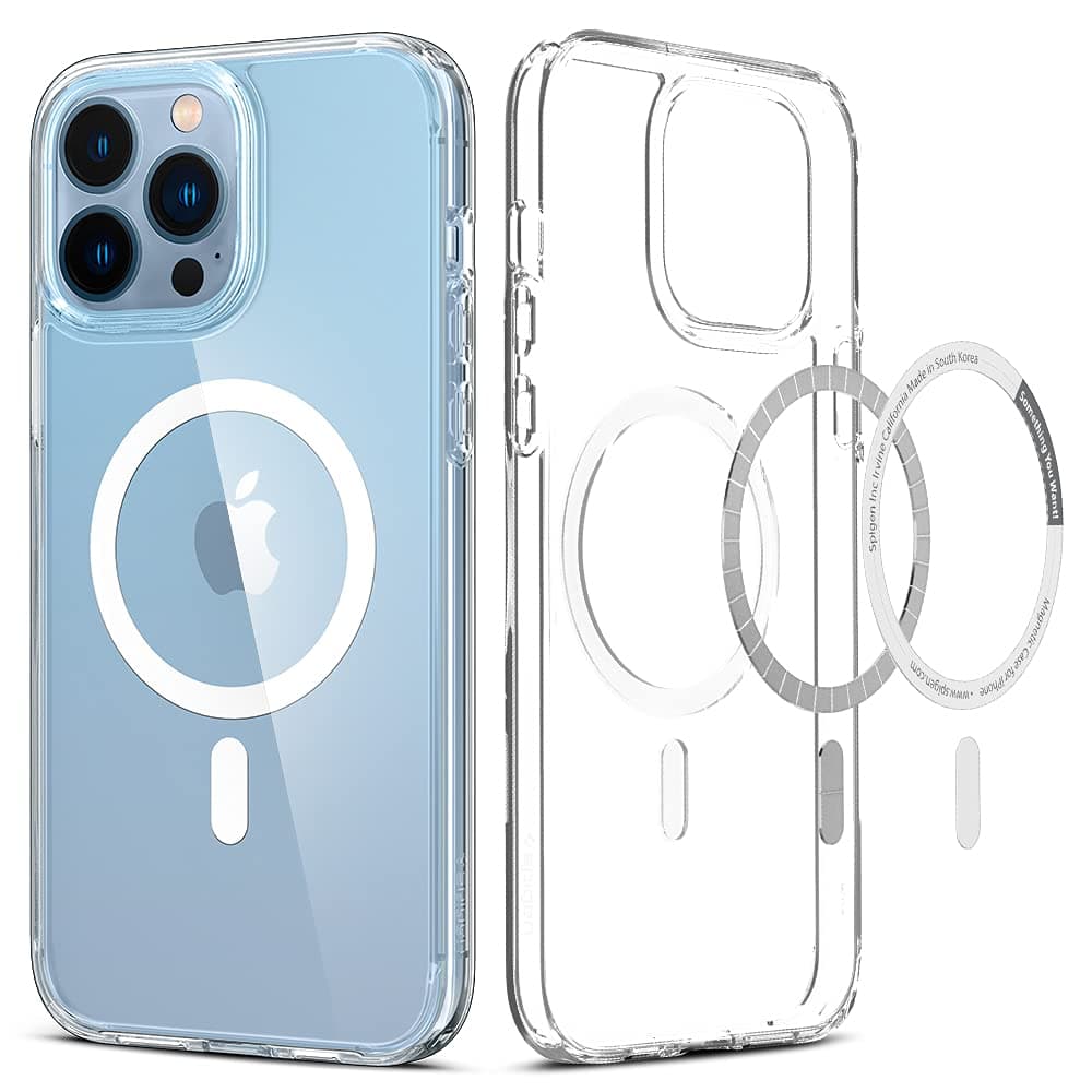 Spigen for iPhone 13 Pro Max Case, Ultra Hybrid MagFit [Anti-Yellowing] [Compatible with Magsafe] - Clear