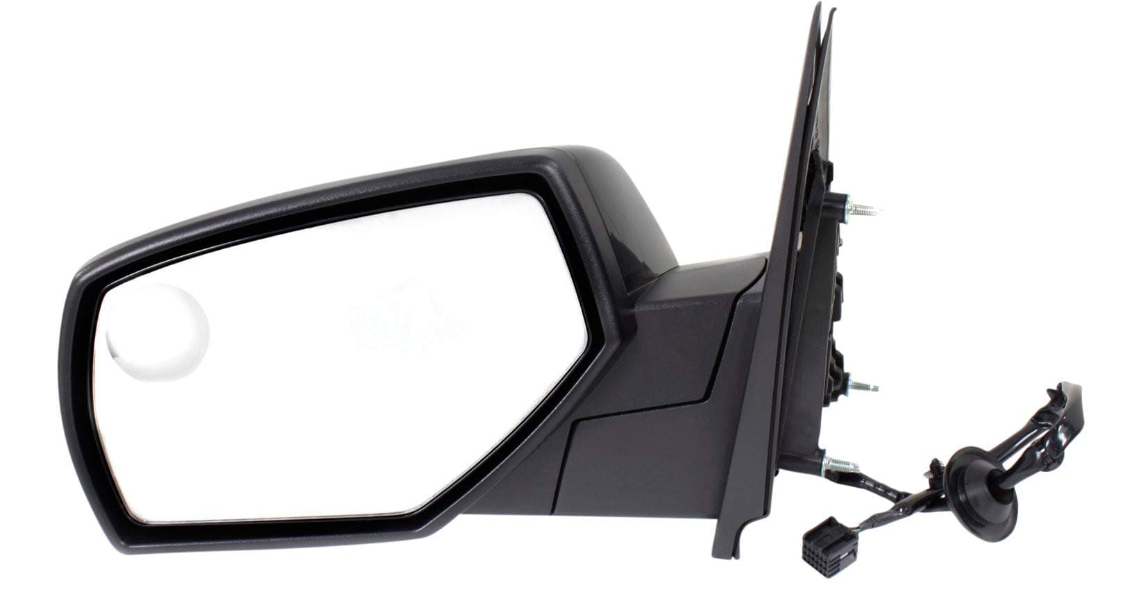 Kool Vue Driver Side Power Heated Mirror for Chevrolet Silverado 1500 GMC Sierra 1500 2014-2018 Manual Fold With Spotter Glass; Without Signal Light, Memory & Puddle Lamp Paintable