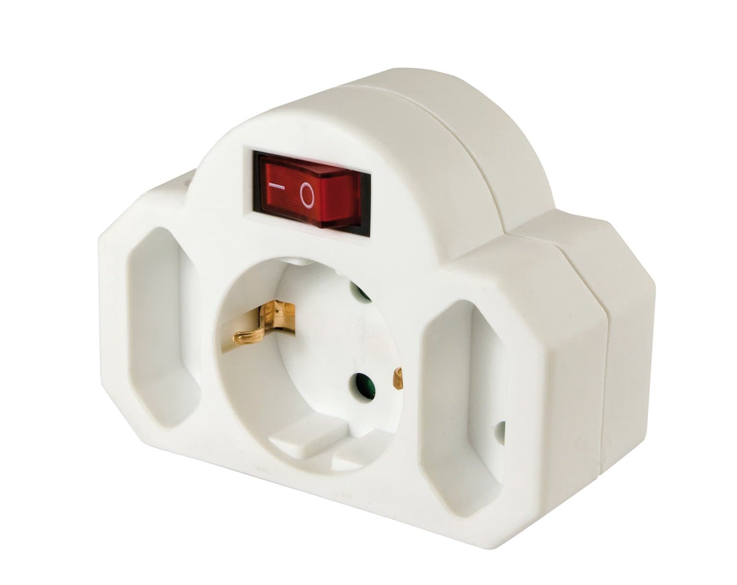 Arcas Power Strip with Switch, Child Protection, White, 94700004