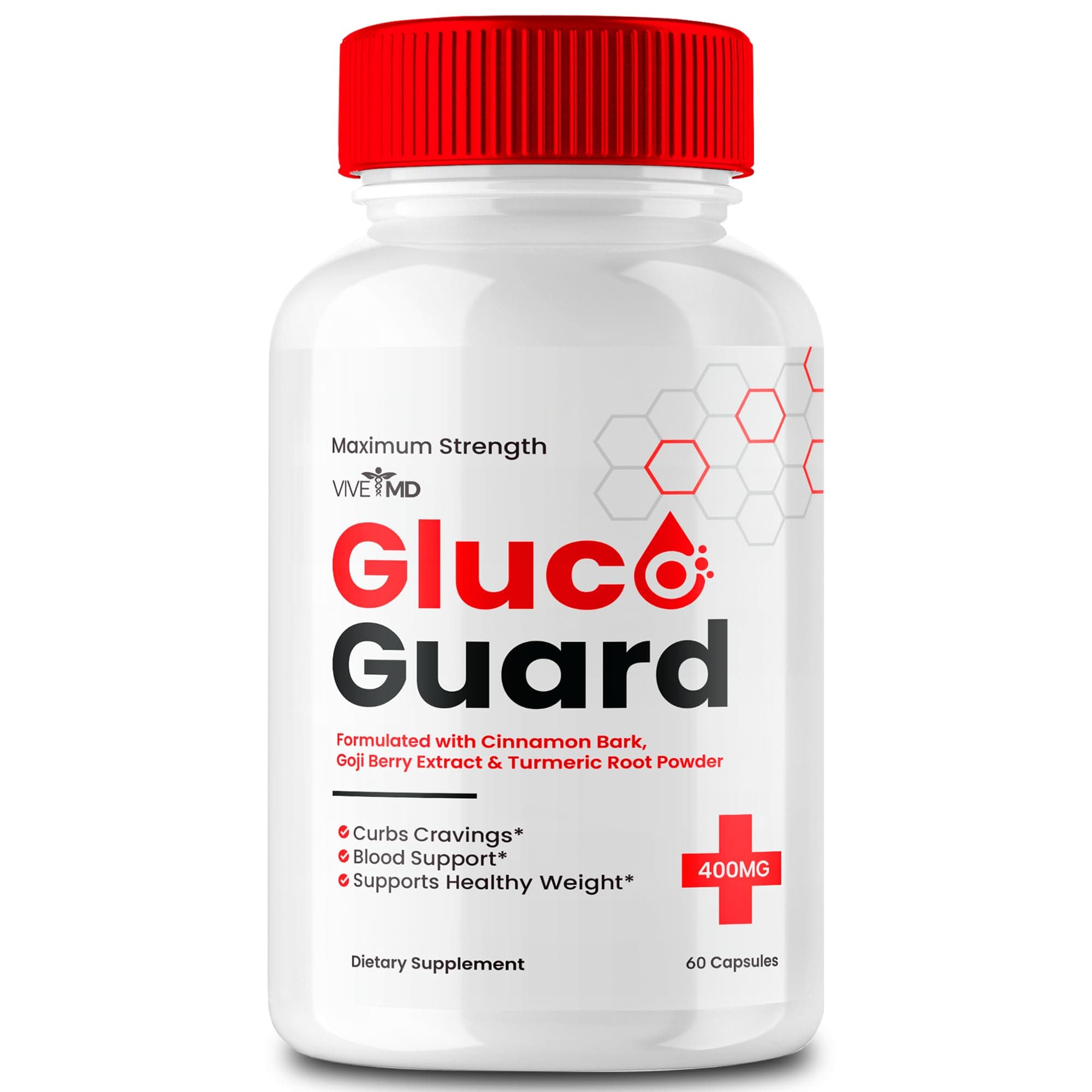 Gluco Guard Blood Support Formula Supplement Capsules, GlucoGuard Blood Support Pills - Maximum Strength, All Natural Maintain Stable Levels, Gluco Guard Balance Formula Pills Reviews (60 Capsules)
